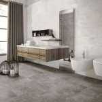 Dlažba imitácia betónu GREY SOUL DARK 61x61