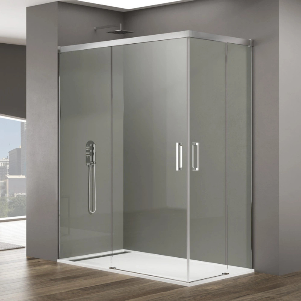 Sprchový kút 80x80 cm s chrómovým rámom
