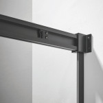 Sprchový kút 80x90 cm s čiernym rámom