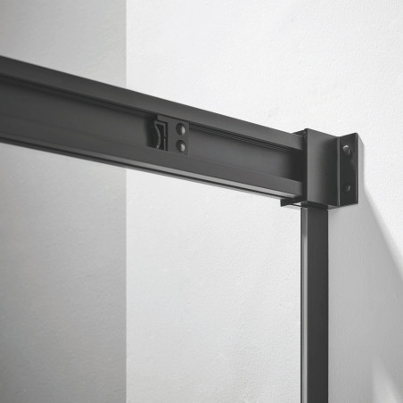 Sprchový kút 80x80 cm s čiernym rámom