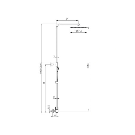 INVERTER C sprchový set | 3136 čierna matná
