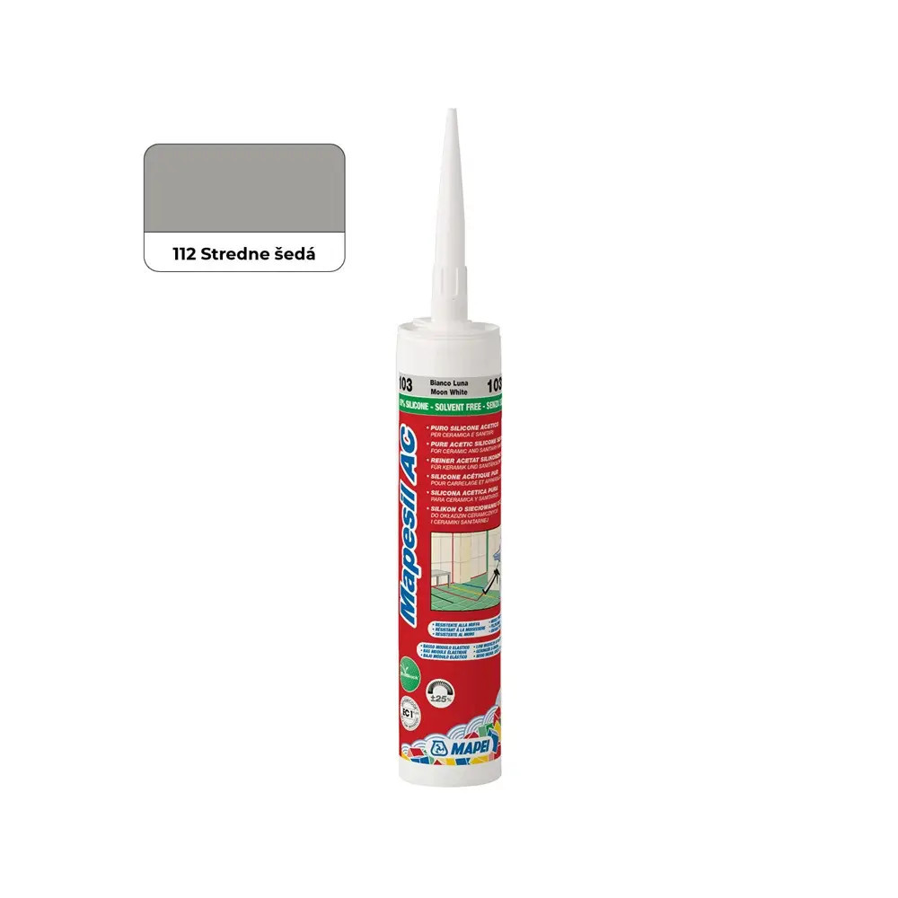 MAPEI MAPESIL AC 112 - STREDNE ŠEDÁ 310ML MAPEI MAPESIL AC 112 - STREDNE ŠEDÁ 310ML