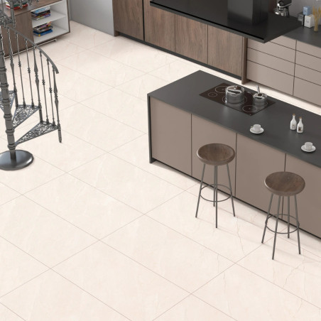 Dlažba imitácia mramoru IVORY 60x120 v kuchyni