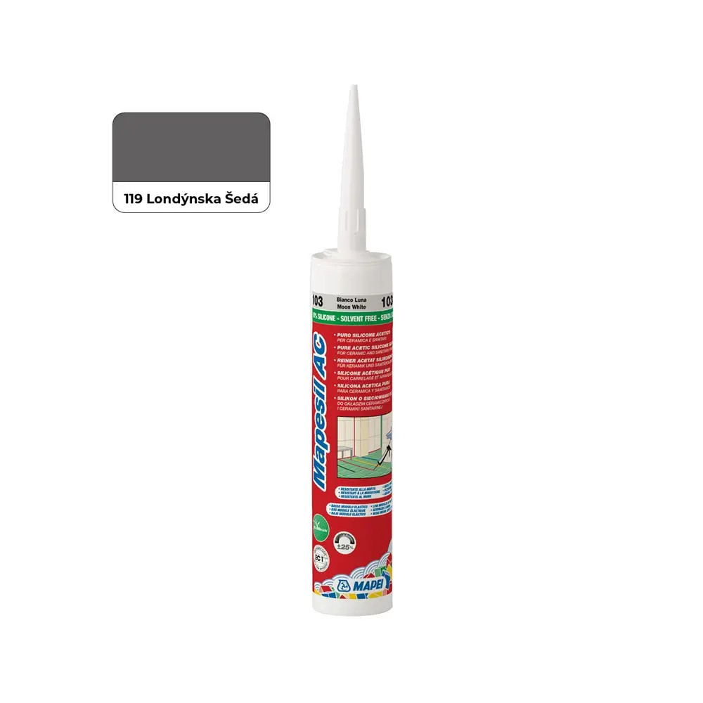 MAPEI MAPESIL AC 119 - LONDÝNSKA ŠEDÁ 310ML MAPEI MAPESIL AC 119 - LONDÝNSKA ŠEDÁ 310ML