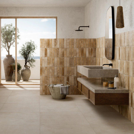 Obklad imitácia tehly RECOVERY STONE OCRA 6x25 Ceramica Rondine
