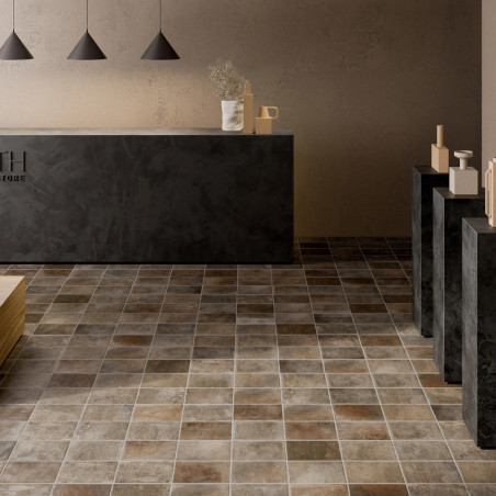 Obklad imitácia tehly RECOVERY STONE OLD BROWN 6x25 Ceramica Rondine