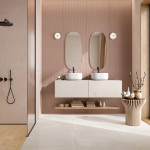 3D obklad na stenu LUDO NOVA CIPRIA-TERRA 60x120 v kúpeľni