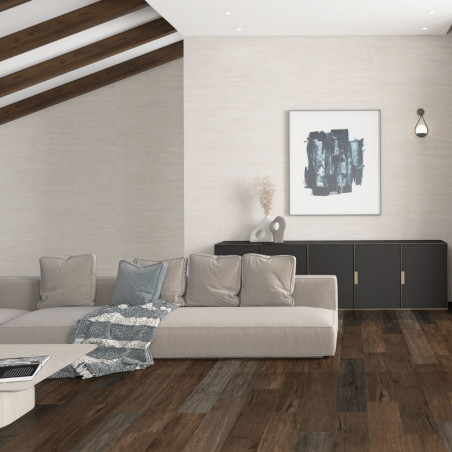 Dlažba imitácia dreva RUSTIK BEIGE 20x120 v obývačke