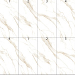 Dlažba imitácia mramoru CONTINUA STATUARIO GOLD s nadväzujúcim vzorom