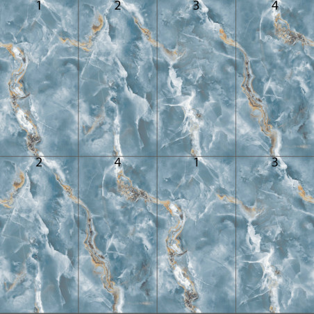 Ónyx dlažba CONTINUA ONYX ACQUA s nadväzujúcim vzorom