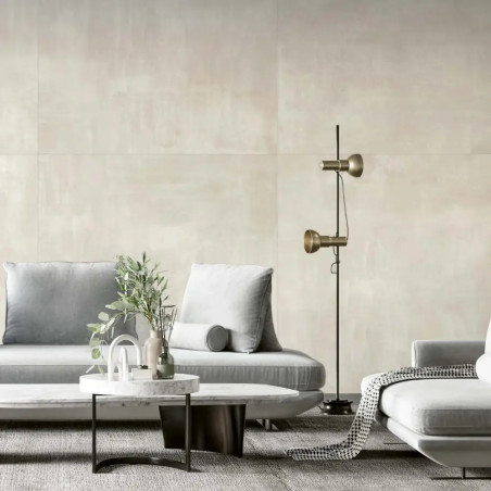 Obklad imitácia betónu CONCEPT PEARL v obývačke