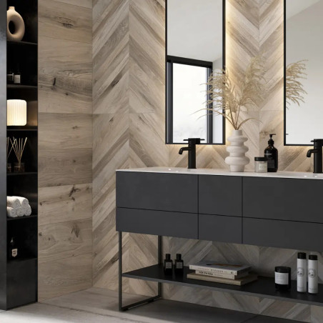 Dlažba imitácia dreva TIMELESS GREIGE CHEVRON 60x120 Ceramica Rondine