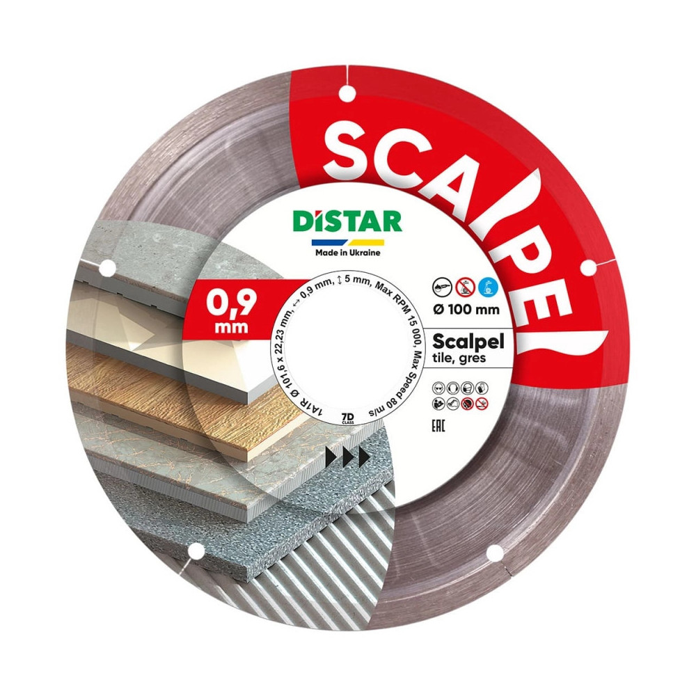 DIAMANTOVÝ REZNÝ KOTÚČ NA DLAŽBU DISTAR SCALPEL 100 x 22,23 mm