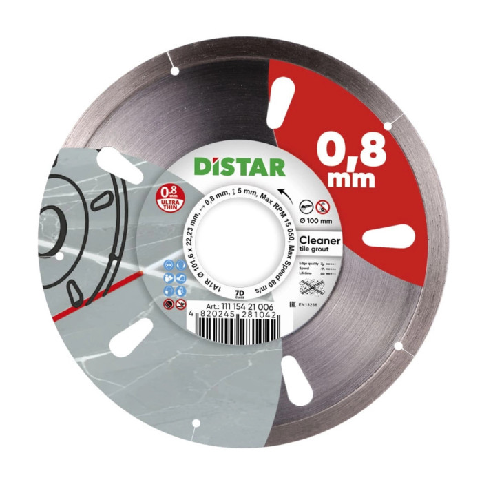 DIAMANTOVÝ REZNÝ KOTÚČ NA DLAŽBU DISTAR CLEANER 100 x 22,23 mm