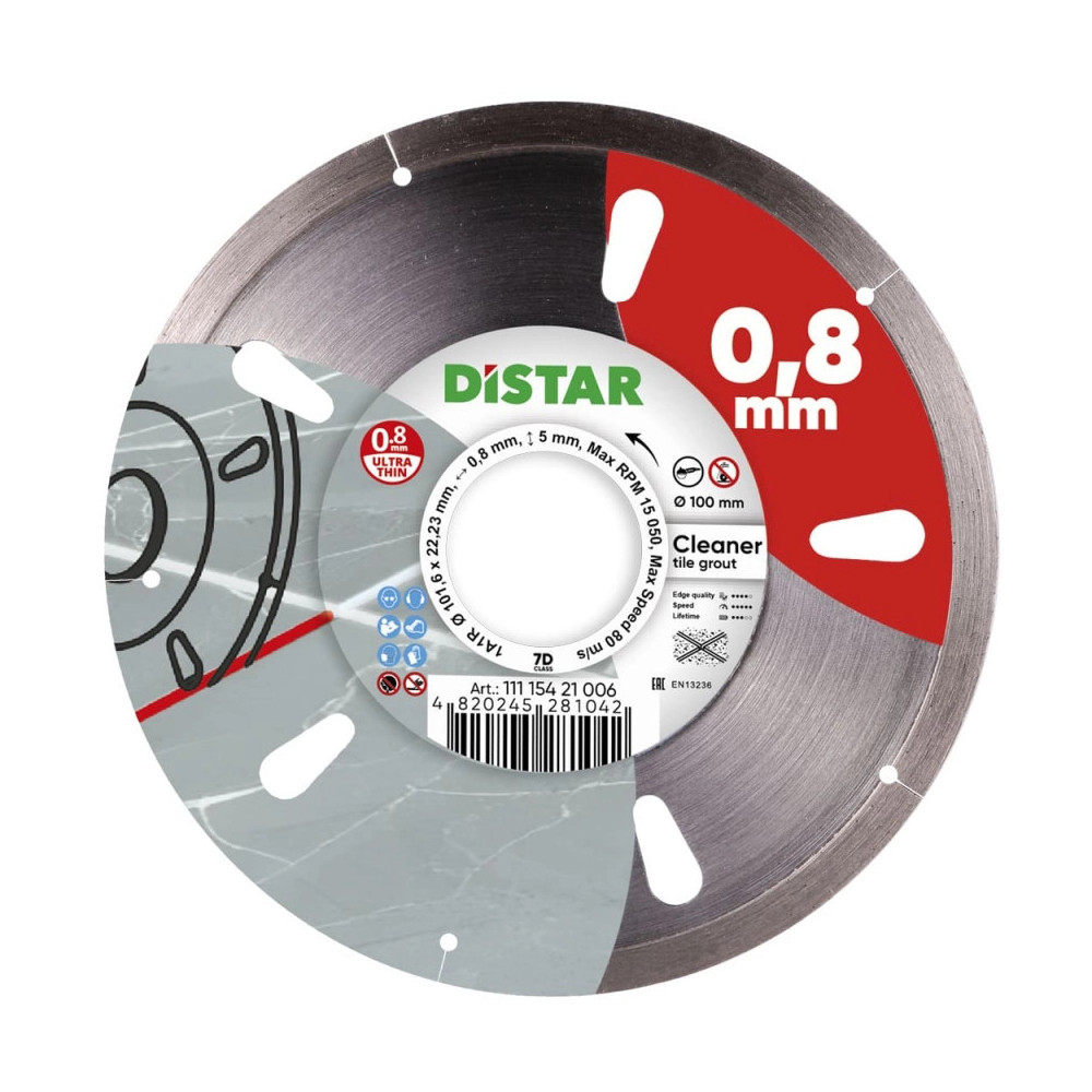 DIAMANTOVÝ REZNÝ KOTÚČ NA DLAŽBU DISTAR CLEANER 100 x 22,23 mm