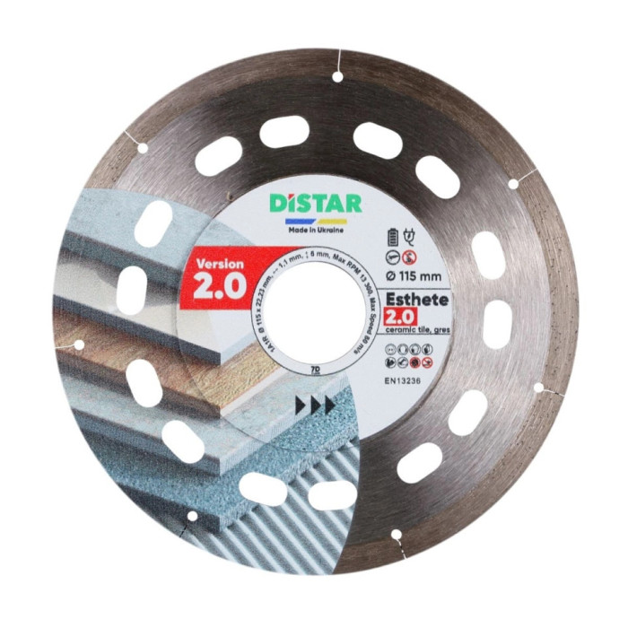 DIAMANTOVÝ REZNÝ KOTÚČ NA DLAŽBU DISTAR ESTHETE 115 x 22,23 mm