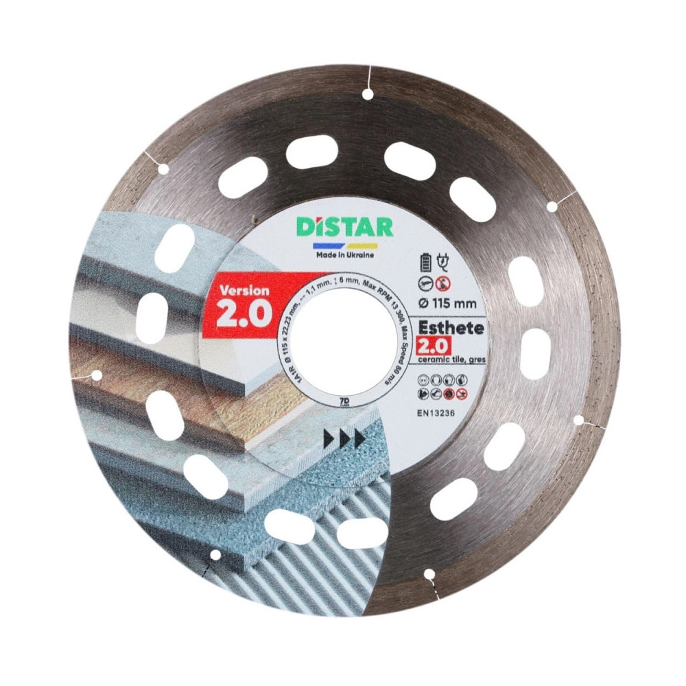 DIAMANTOVÝ REZNÝ KOTÚČ NA DLAŽBU DISTAR ESTHETE 115 x 22,23 mm