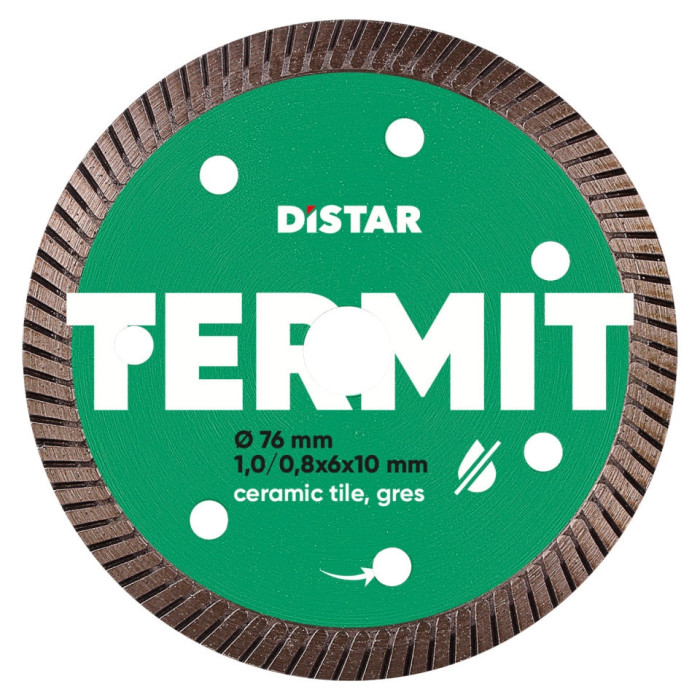 DIAMANTOVÝ REZNÝ KOTÚČ NA DLAŽBU DISTAR TERMIT 76 x 10 mm