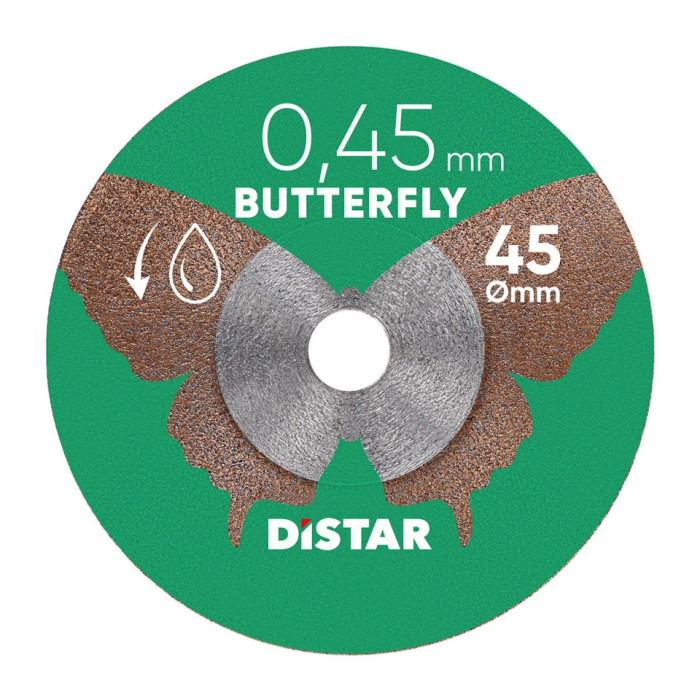 DIAMANTOVÝ REZNÝ KOTÚČ NA DLAŽBU DISTAR BUTTERFLY 45 x 0,45 x 5,8/H mm