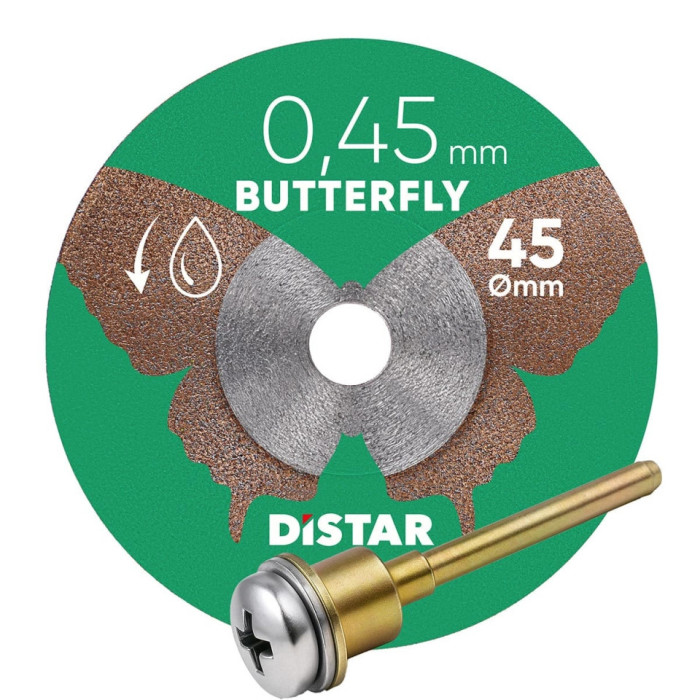 DIAMANTOVÝ REZNÝ KOTÚČ NA DLAŽBU DISTAR BUTTERFLY 45 x 0,45 x 5,8 mm