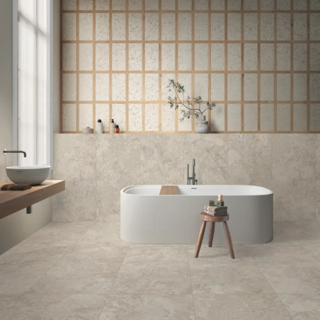 Dlažba imitácia kameňa NORIVEN OYSTER CROSS NV 02 60x120 - matný povrch R9 Mirage