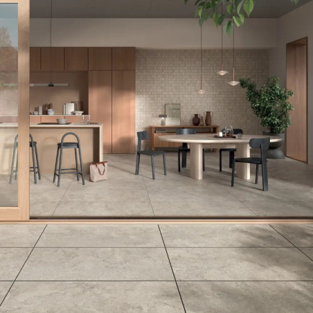 Dlažba imitácia kameňa NORIVEN CREAM CROSS NV 03 120x120 - zvýšený protišmyk R11 Mirage