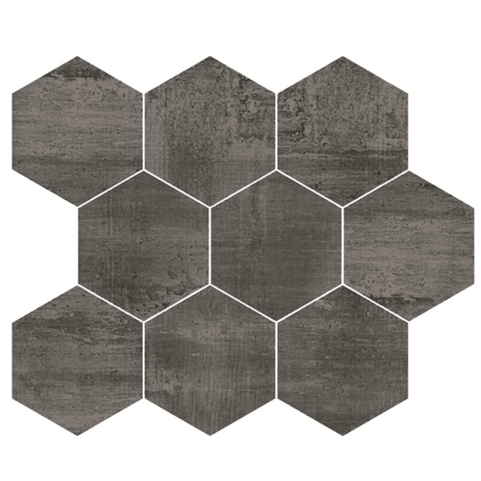 H24 BLACK 26x30 - mozaika hexagónová