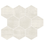 H24 WHITE 26x30 - mozaika hexagónová