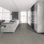 Dlažba imitácia betónu MASSIVE DAVY v kuchyni