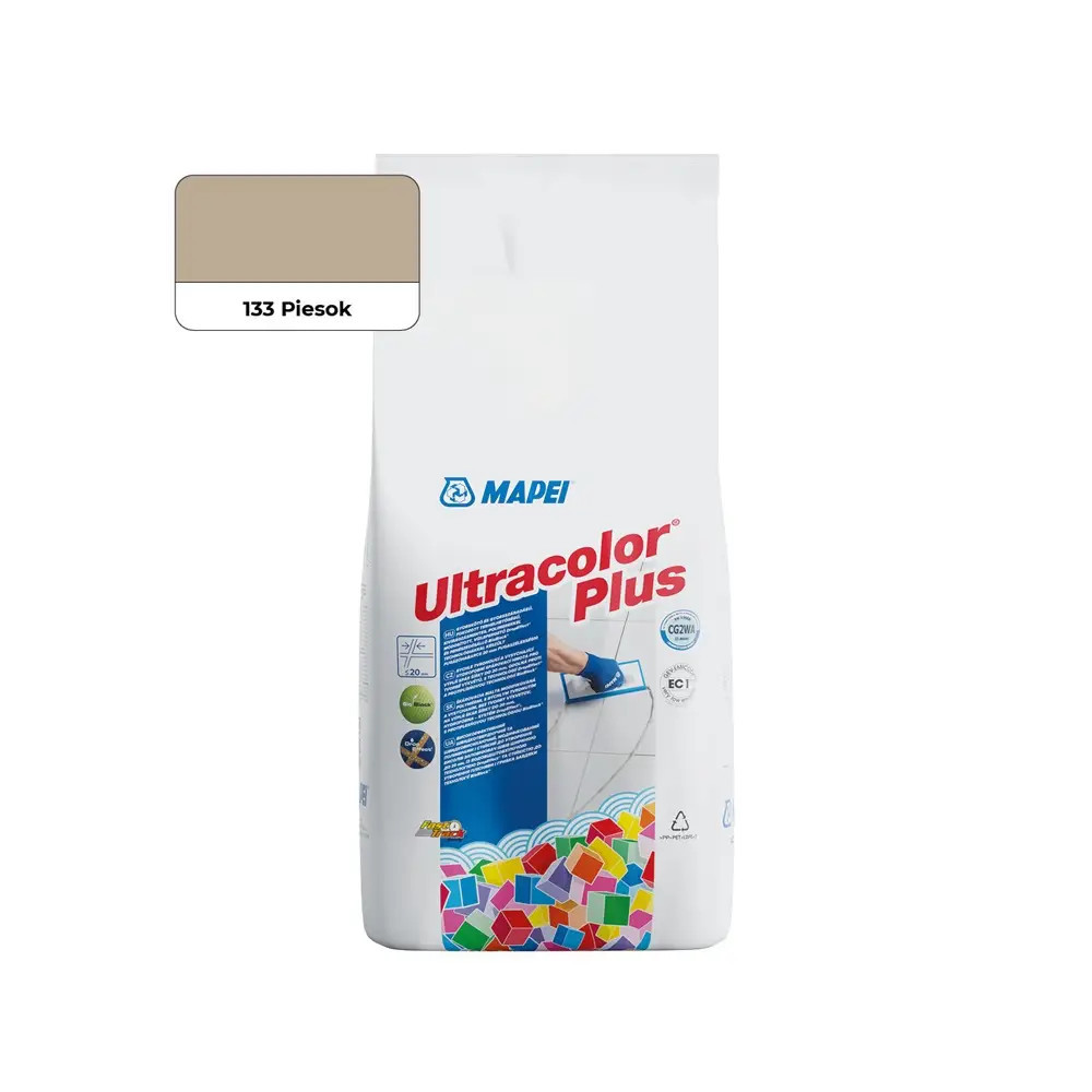 Cementová škárovacia hmota MAPEI ULTRACOLOR PLUS 133 - PIESOK 2KG Cementová škárovacia hmota MAPEI ULTRACOLOR PLUS 133 - PIESOK 2KG