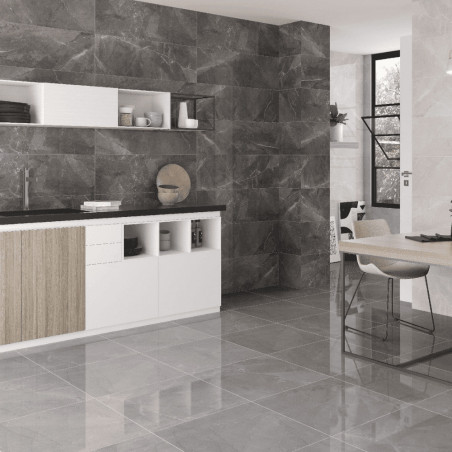 Dlažba imitácia mramoru POGGIO GRIS 60x60 v kuchyni