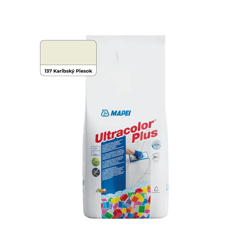 Cementová škárovacia hmota MAPEI ULTRACOLOR PLUS 137 - KARIBSKÝ PIESOK 2KG