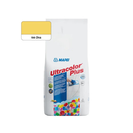 Cementová škárovacia hmota MAPEI ULTRACOLOR PLUS 150 - ŽLTÁ 2KG