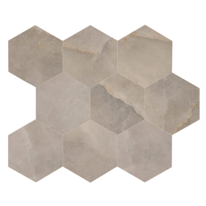 SPARK WARM 26x30 - matná mozaika hexagón