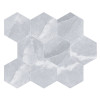 SPARK WHITE 26x30 - matná mozaika hexagón