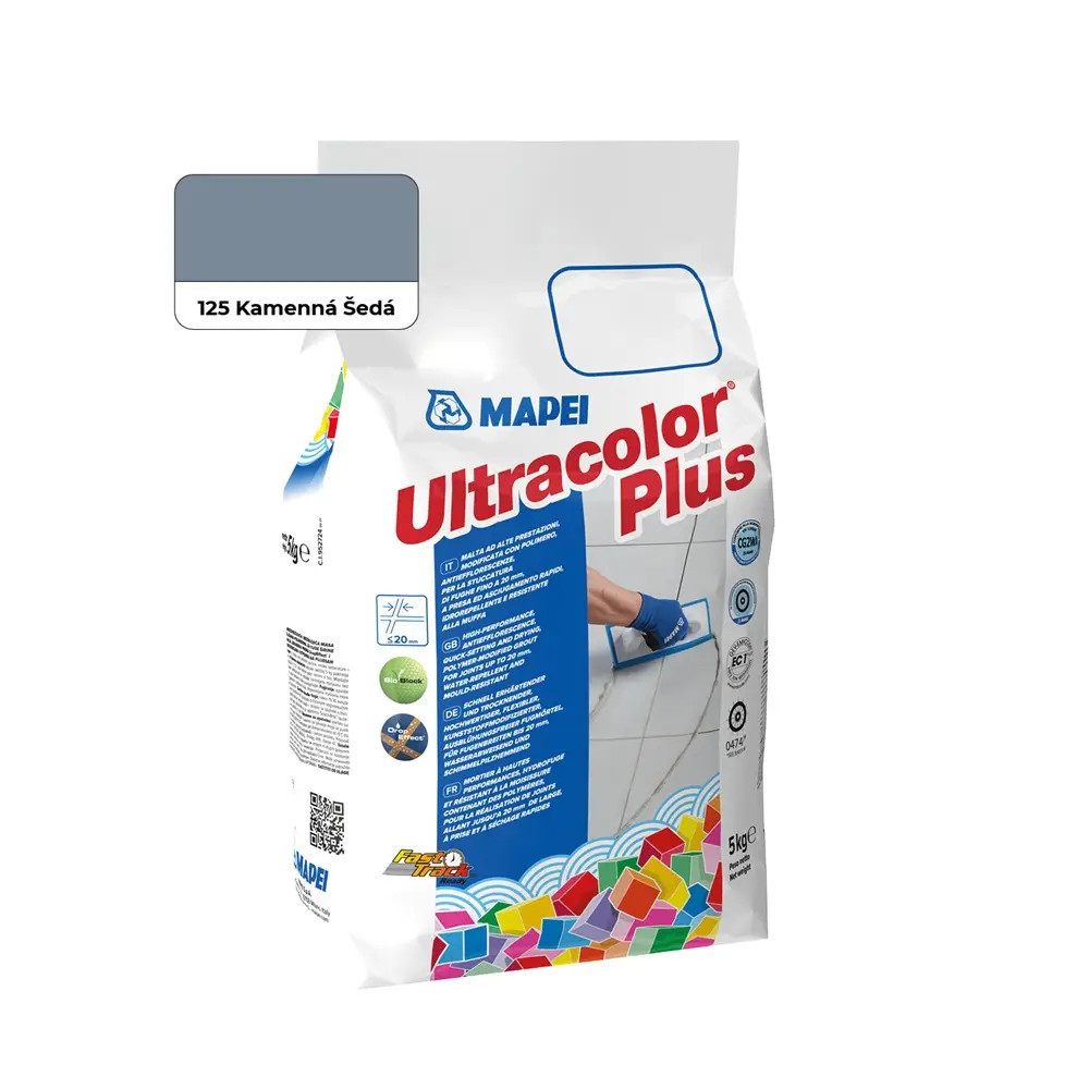 Cementová škárovacia hmota MAPEI ULTRACOLOR PLUS 125 - KAMENNÁ ŠEDÁ 5KG