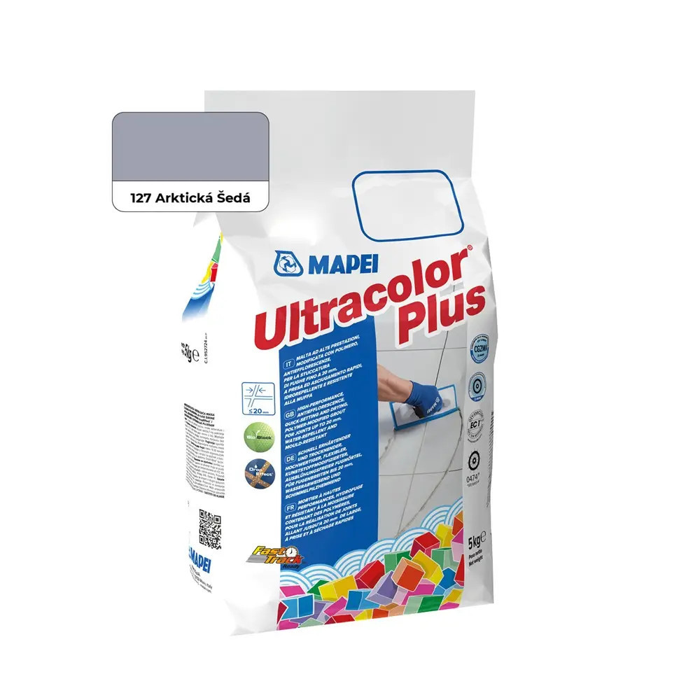Cementová škárovacia hmota MAPEI ULTRACOLOR PLUS 127 - ARKTICKÁ ŠEDÁ 5KG