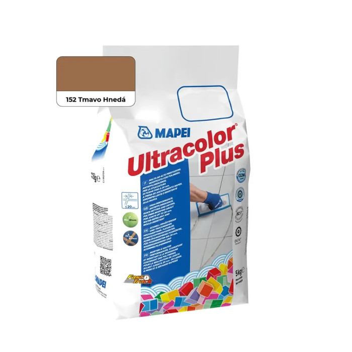 Cementová škárovacia hmota MAPEI ULTRACOLOR PLUS 152 - TMAVO HNEDÁ 5KG