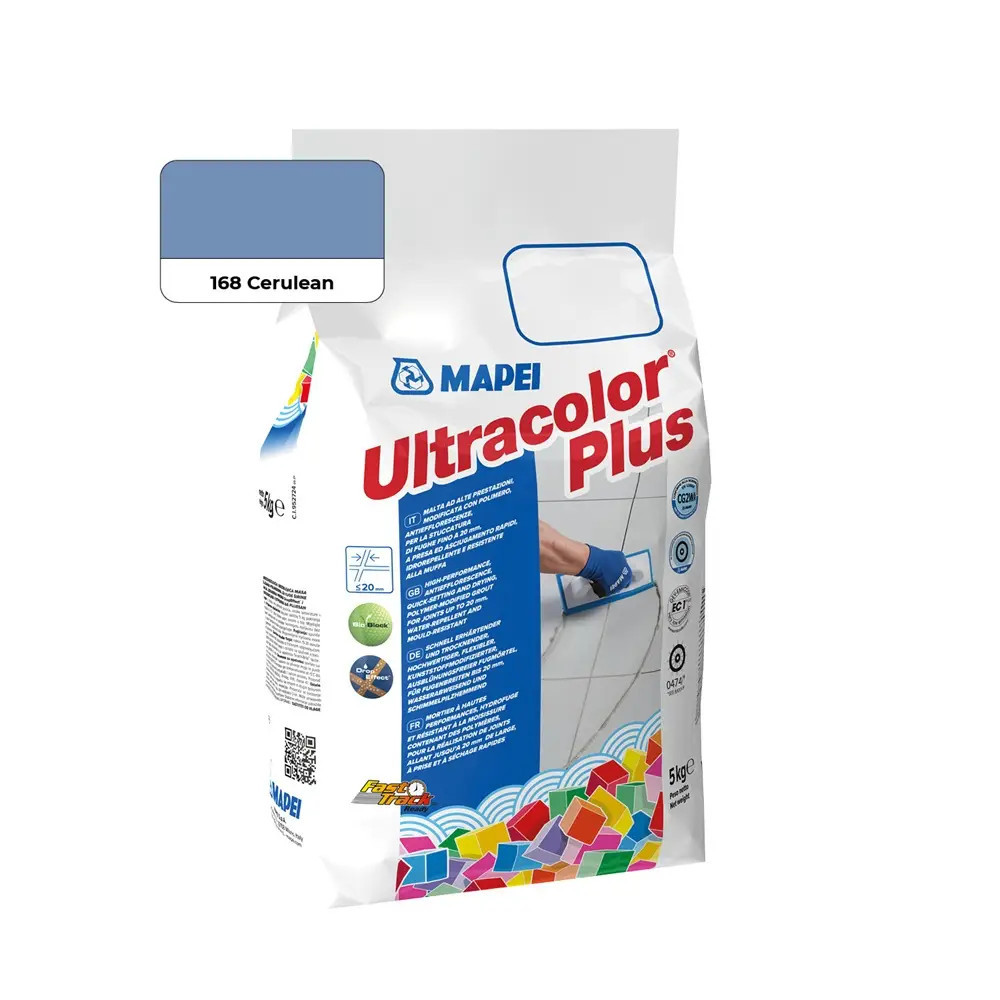 Cementová škárovacia hmota MAPEI ULTRACOLOR PLUS 168 - CERULEAN 5KG Cementová škárovacia hmota MAPEI ULTRACOLOR PLUS 168 - CERULEAN 5KG