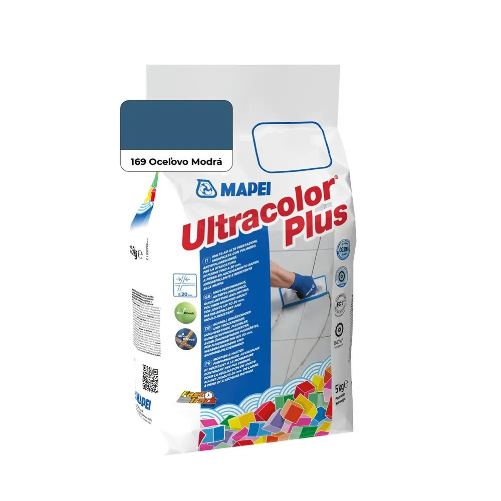 Cementová škárovacia hmota MAPEI ULTRACOLOR PLUS 169 - OCEĽOVO MODRÁ 5KG