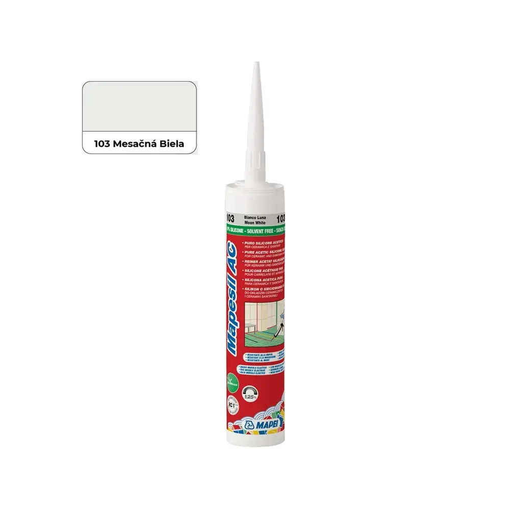 MAPEI MAPESIL AC 103 - MESAČNÁ BIELA 310ML MAPEI MAPESIL AC 103 - MESAČNÁ BIELA 310ML