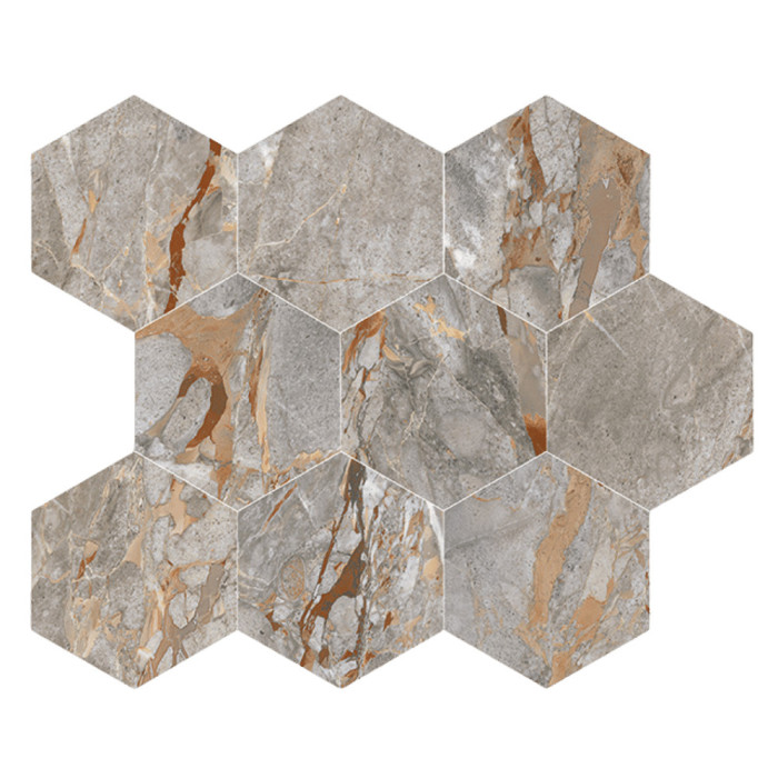 SARANCOLLIN 26x30 - leštená mozaika hexagón