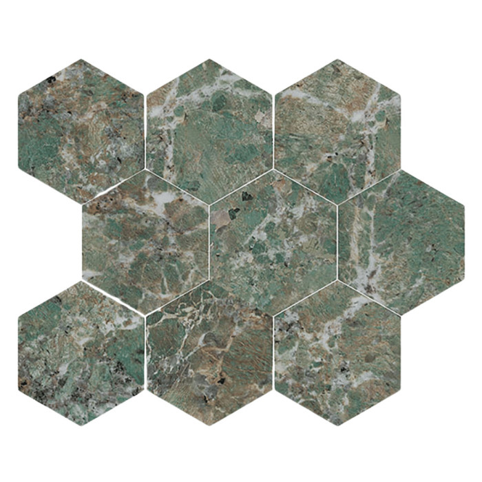 AMAZZONITE 26x30 - leštená mozaika hexagón