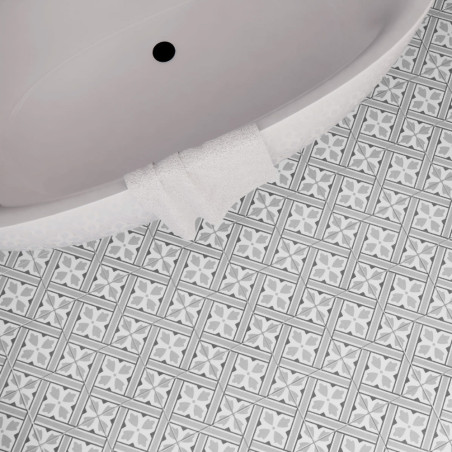 Retro dlažba HOWARD GREY 45x45 v kúpeľni