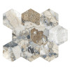 WARM AMBROSIA 26x30 - leštená mozaika hexagón