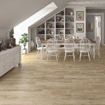 Dlažba imitácia dreva BELFORT ROBLE 23x120 v obývačke