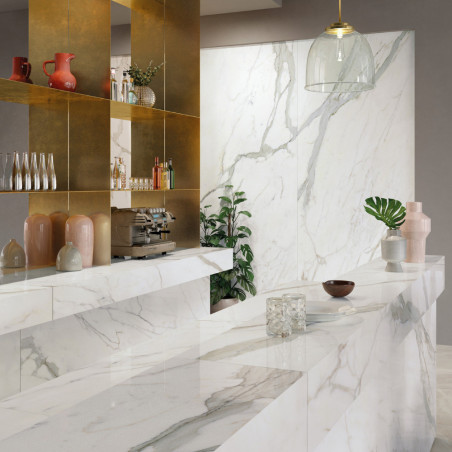 Dlažba imitácia mramoru JEWELS 2.0 CALACATTA SELECT JL 02 60x120 - leštený povrch Mirage