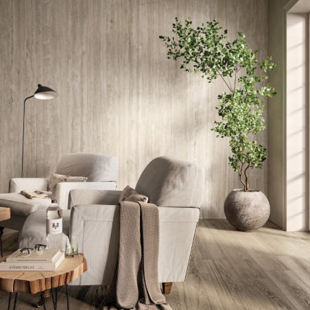 Dlažba imitácia kameňa ELYSIAN TRAVERTINO LIGHT EY 07 60x60 - matný povrch R10 Mirage