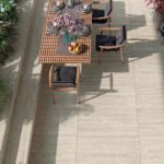 Dlažba imitácia kameňa ELYSIAN TRAVERTINO LIGHT EY 07 120x120 - matný povrch R9 Mirage