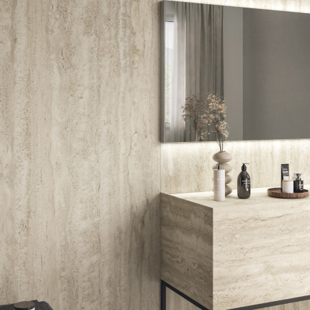 Dlažba imitácia kameňa ELYSIAN TRAVERTINO LIGHT EY 07 60x60 - matný povrch R9 Mirage